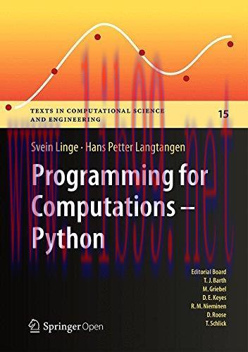 [FOX-Ebook]Programming for Computations - Python: A Gentle Introduction to Numerical Simulation...