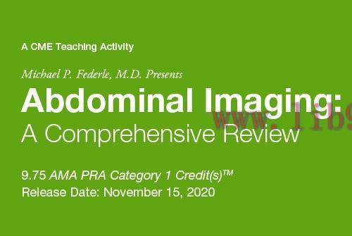 [AME]Michael P. Federle, M.D. Presents - Abdominal Imaging: A Compressive Review 2020 (CME VIDE...