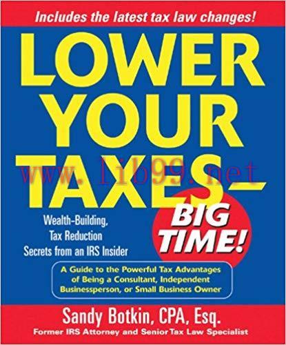(PDF)Lower Your Taxes – Big Time! (Lower Your Taxes Big Time) 1st Edition