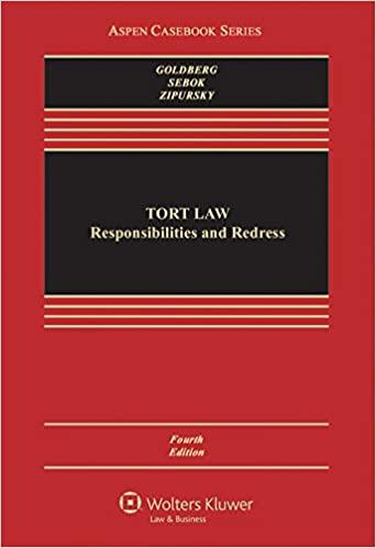 (PDF)Tort Law Responsibilities and Redress (Aspen Casebook)