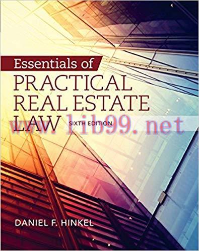 [PDF]Essentials of Practical Real Estate Law, 6th Edition