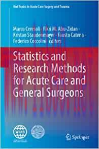 [AME]Statistics and Research Methods for Acute Care and General Surgeons (Hot Topics in Acute C...