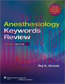 [AME]Anesthesiology Keywords Review, 2nd Edition (ORIGINAL PDF from_ Publisher)