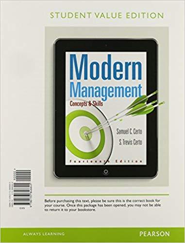 (PDF)MyManagementLab® with Pearson eText — Instant Access — for Modern Management 14th Edition