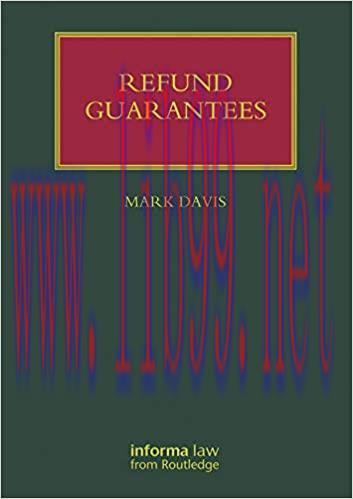 (PDF)Refund Guarantees (Lloyd’s Shipping Law Library) 1st Edition