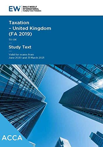 (PDF)ACCA Taxation (TX) FA2019 Study Text – 2020-21