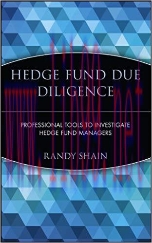 (PDF)Hedge Fund Due Diligence: Professional Tools to Investigate Hedge Fund Managers (Wiley Fin...