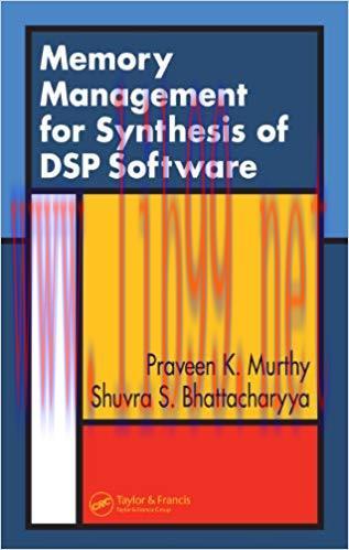 Memory Management for Synthesis of DSP Software 1st Edition,