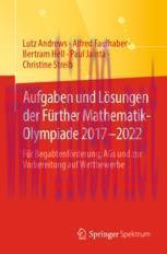 [PDF]Aufgaben und Lösungen der Fürther Mathematik-Olympiade 2017–2022: Für Begabtenförderung, A...