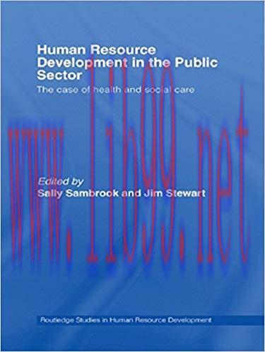 (PDF)Human Resource Development in the Public Sector: The Case of Health and Social Care (Routl...