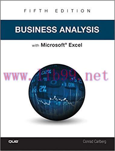 Business Analysis with Microsoft Excel 5th Edition,