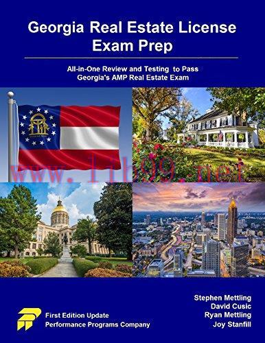 Georgia Real Estate License Exam Prep: All-in-One Review and Testing to Pass Georgia’s AMP Real...