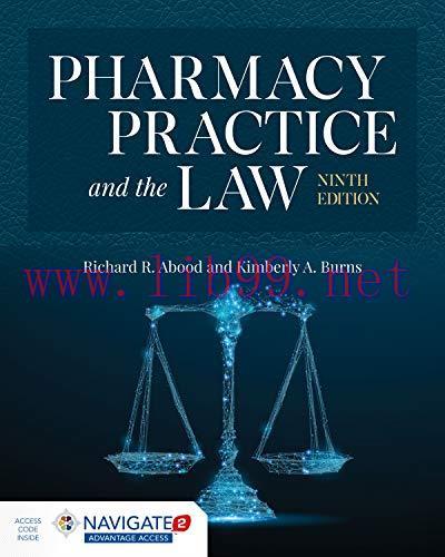 [AME]Pharmacy Practice and the Law, 9th Edition