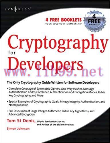 Cryptography for Developers 1st Edition,