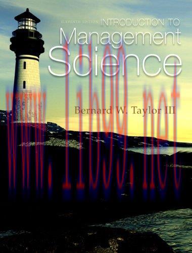 [FOX-Ebook]Introduction to Management Science, 11th Edition