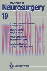 [PDF]Intracranial Angiomas. Neurosurgical Intensive Care. Supratentorial Tumors in Children: Pr...