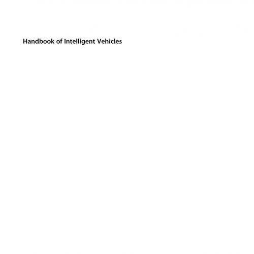 Handbook of Intelligent Vehicles