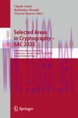 [PDF]Selected Areas in Cryptography – SAC 2023: 30th International Conference, Fredericton, Can...