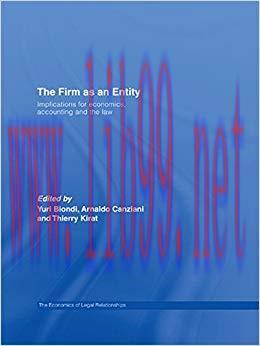 (PDF)The Firm as an Entity: Implications for Economics, Accounting and the Law (The Economics o...