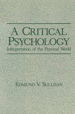 A Critical Psychology Interpretation of the Personal World