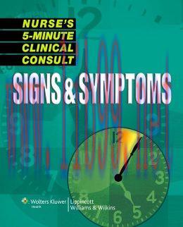 [AME]Nurse’s 5-Minute Clinical Consult: Signs & Symptoms