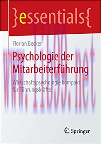 (PDF)Psychologie der Mitarbeiterführung: Wirtschaftspsychologie kompakt für Führungskräfte (ess...