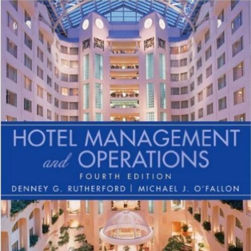 Hotel Management and Operations 4th Edition