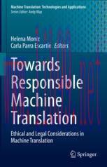 [PDF]Towards Responsible Machine Translation: Ethical and Legal Considerations in Machine Trans...