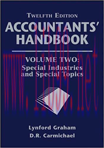 (PDF)Accountants’ Handbook, Special Industries and Special Topics 12th Edition
