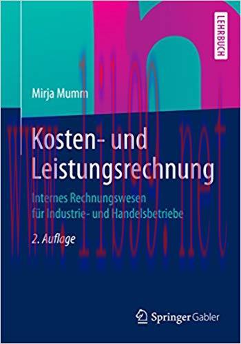 (PDF)Kosten- und Leistungsrechnung: Internes Rechnungswesen für Industrie- und Handelsbetriebe ...