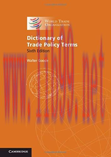 [FOX-Ebook]Dictionary of Trade Policy Terms, 6th Edition