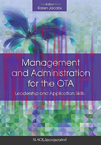 [AME]Management and Administration for the OTA: Leadership and Application Skills