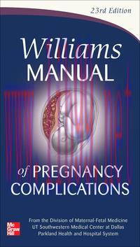[AME]Williams Manual of Pregnancy Complications 23rd (Original PDF)