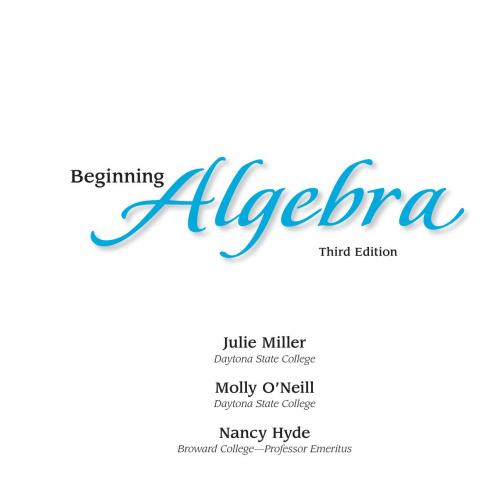 Beginning algebra 3 - Wei Zhi