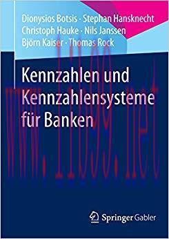 (PDF)Kennzahlen und Kennzahlensysteme für Banken (German Edition) 2015 Edition