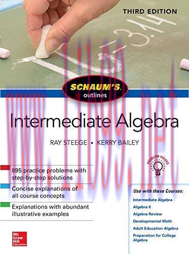 [FOX-Ebook]Schaum's Outline of Intermediate Algebra, 3rd Edition