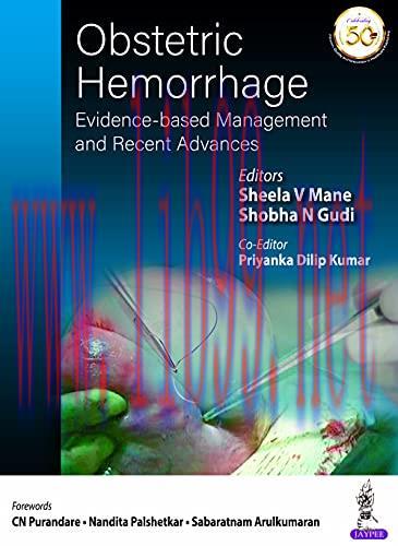 [AME]Obstetric Hemorrhage: Evidence-Based Management And Recent Advances (Original PDF)