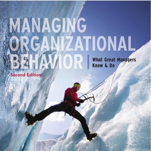 Managing Organizational Behavior What Great Managers Know 2nd Edition