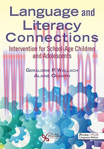 [AME]Language and Literacy Connections: Intervention for School-age Children and Adolescents (O...