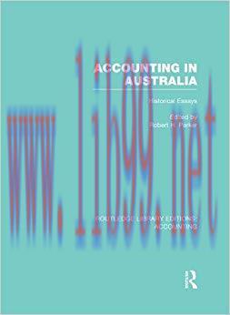 (PDF)Accounting in Australia (RLE Accounting): Historical Essays (Routledge Library Editions: A...