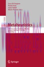 [PDF]Metaheuristics: 14th International Conference, MIC 2022, Syracuse, Italy, July 11–14, 2022...