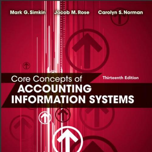 (Solution Manual)Core Concepts of Accounting Information Systems 13e by Simkin.zip