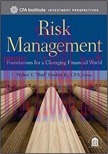 (PDF)Risk Management: Foundations For a Changing Financial World (CFA Institute Investment Pers...