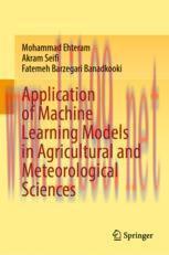 [PDF]Application of Machine Learning Models in Agricultural and Meteorological Sciences