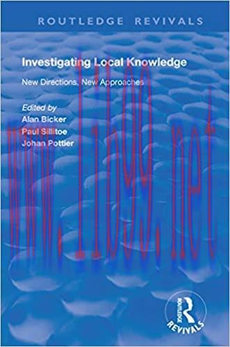 (PDF)Investigating Local Knowledge: New Directions, New Approaches (Routledge Revivals)