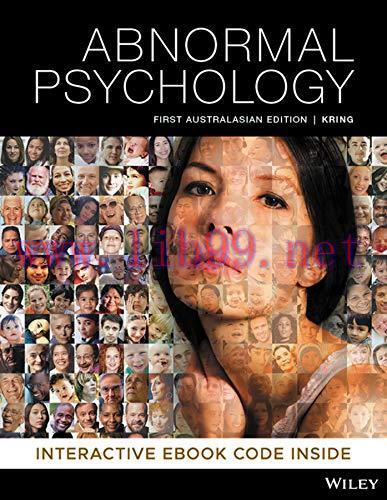 [AME]Abnormal Psychology (First Australian Edition)