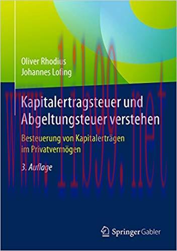 (PDF)Kapitalertragsteuer und Abgeltungsteuer verstehen: Besteuerung von Kapitalerträgen im Priv...