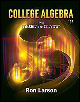 (PDF)College Algebra 10th Edition
