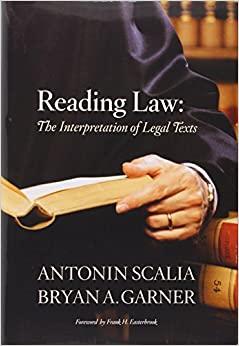 (PDF)Reading Law The Interpretation of Legal Texts 1st Edition
