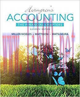 (PDF)Horngren’s Accounting, The Financial Chapters 11th Edition